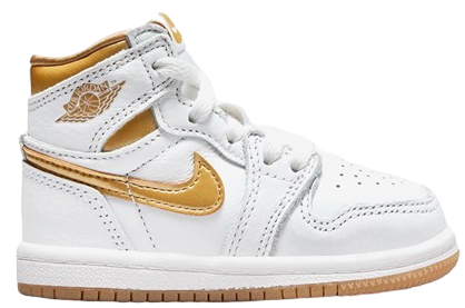 Jordan Ranses Rengifo Air Jordan 1 High Metallic Gold (TD) - RAMSES - Exclusieve Sneakers ...