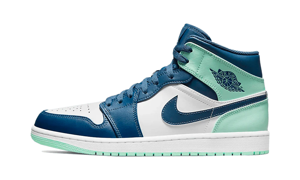 Jordan Ranses Rengifo Air Jordan 1 Mid Mystic Navy Mint Foam - Ramses - Exclusieve Sneakers ...