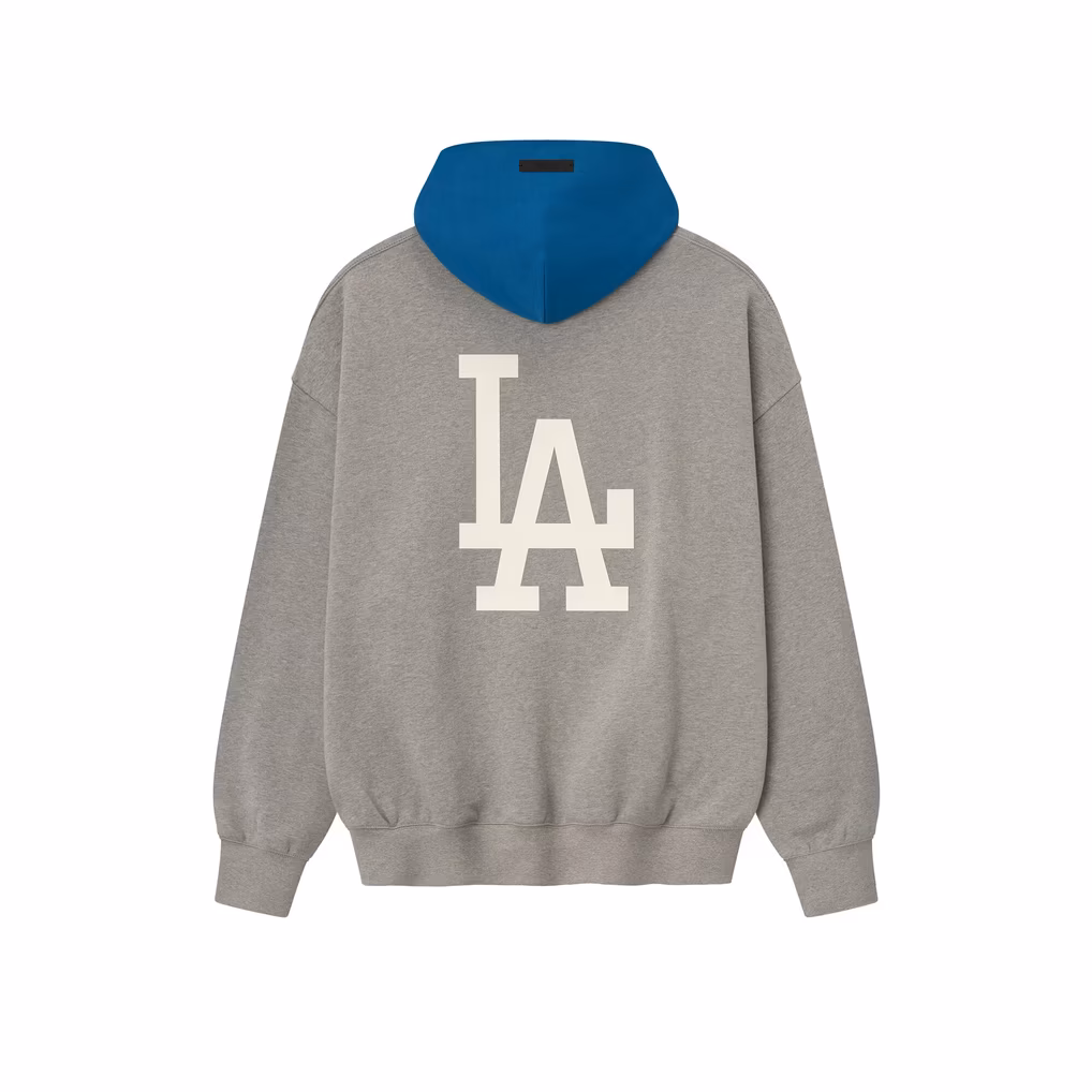 Fear Of God Essentials x MLB Los Angeles Dodgers Hoodie achterkant